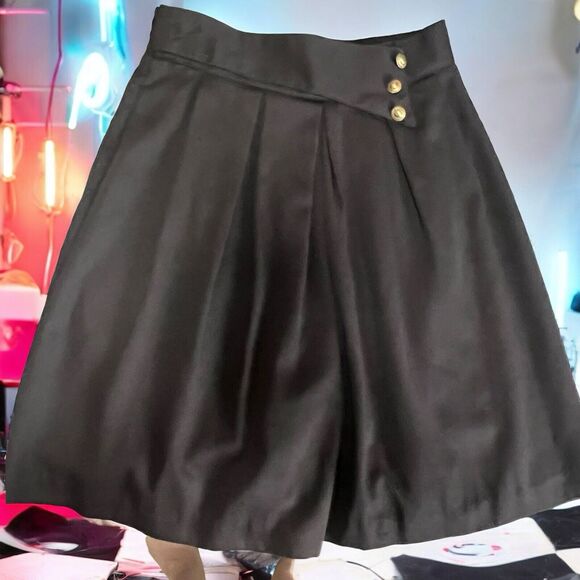 Maggie Lawrence Dresses & Skirts - Maggie Lawrence Vintage 90s Shorts Skirt Size Med High Rise Black